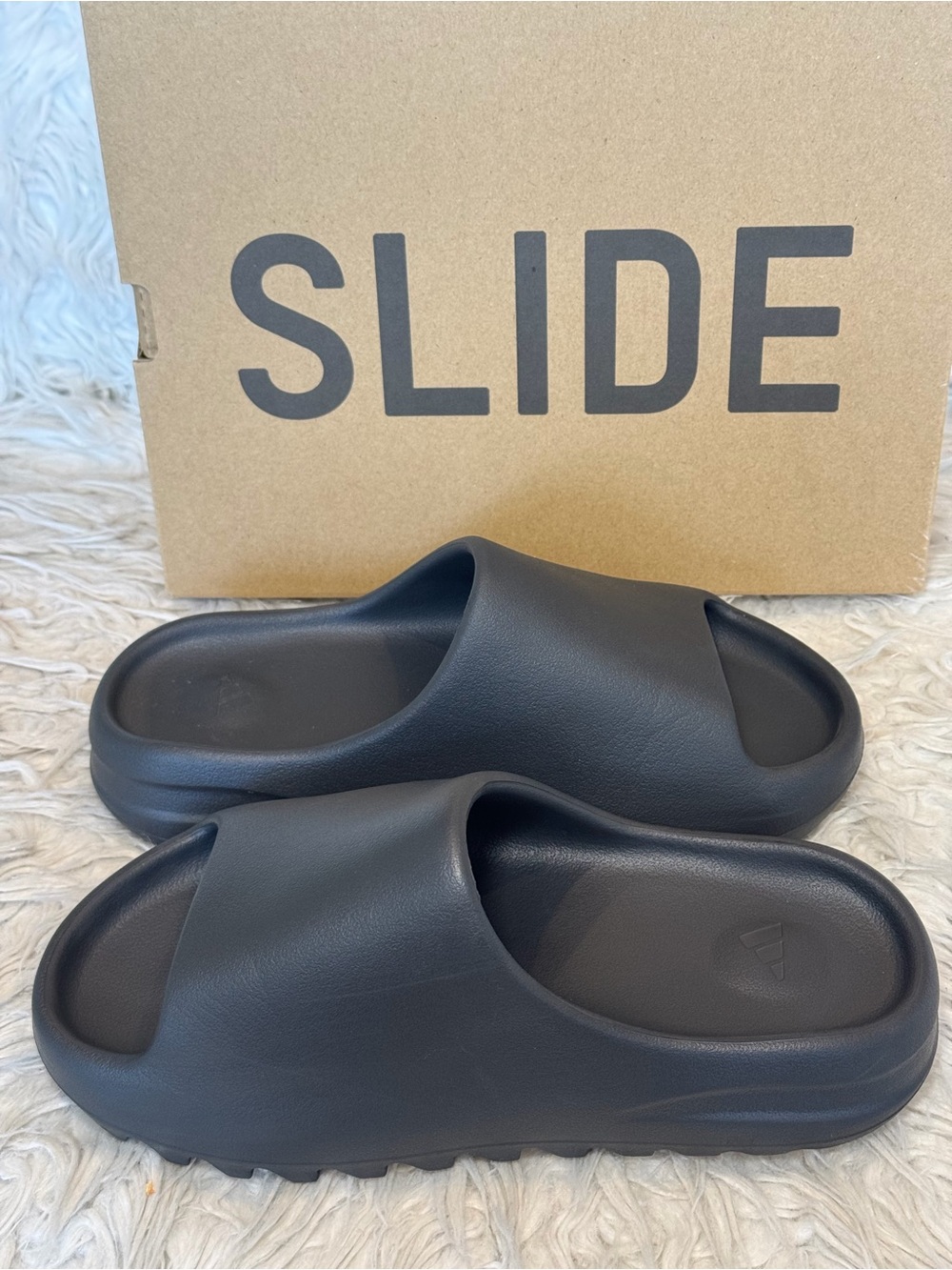 Yeezy Slide Sandals in Black